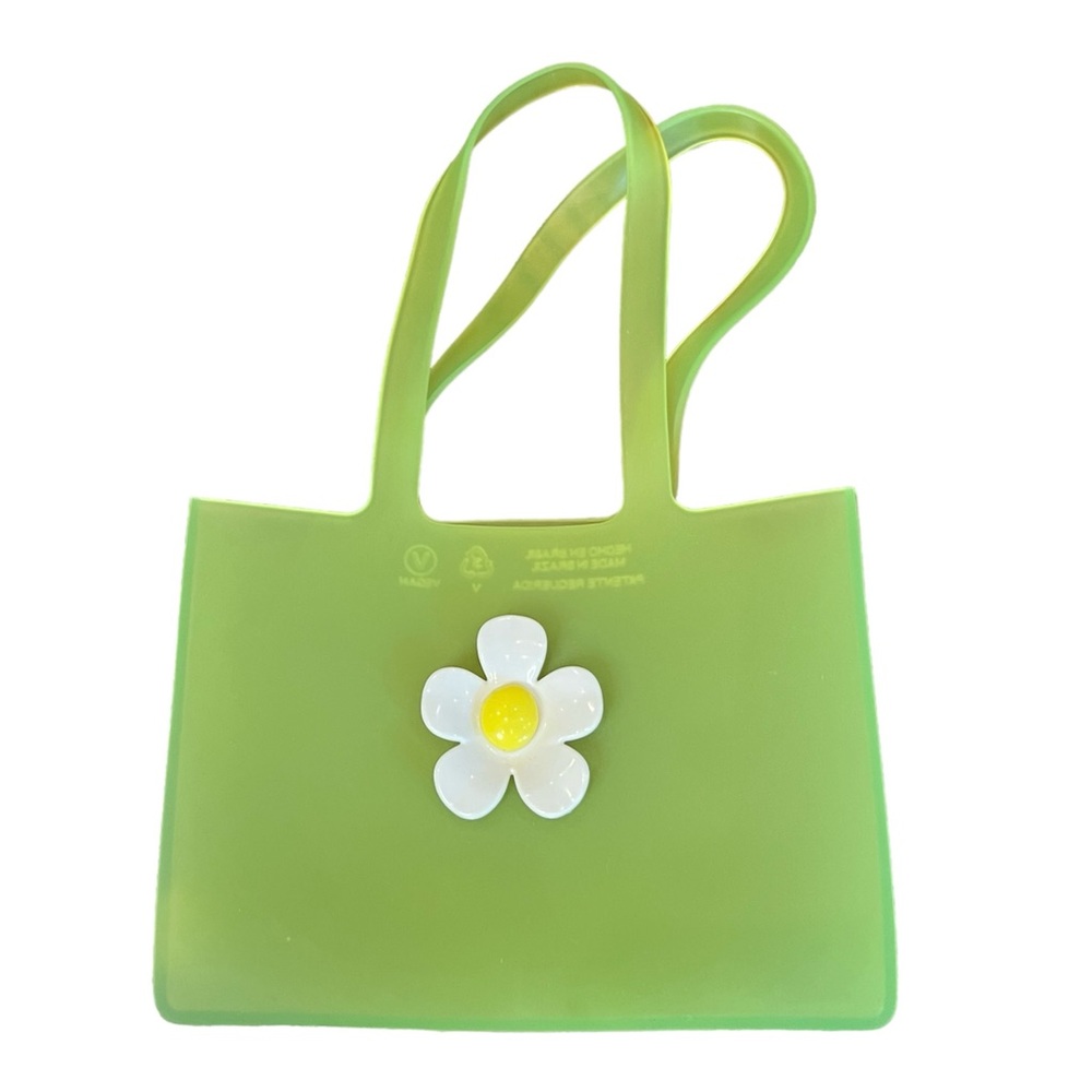 Melissa & Lazy Oaf Green Jelly Mini Purse